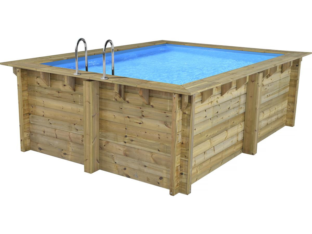 Piscina rettangolare in legno Caimans 140 - 4,10 x 3,00 x 1,39 m